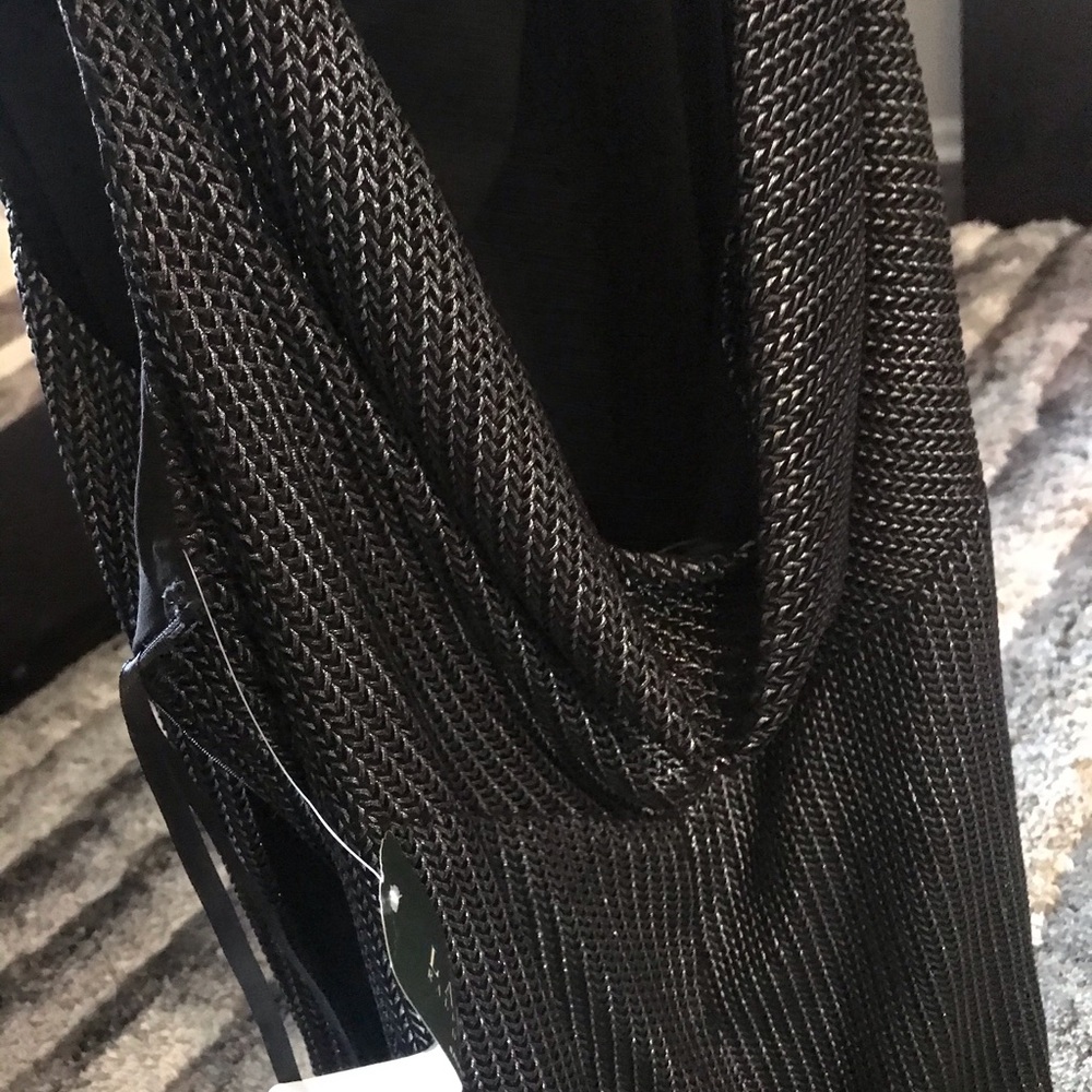 Sexy metallic dress with open back